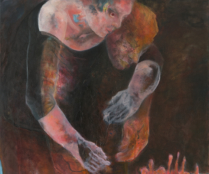 2024-005, 116x89 cm, Toucher la Terre